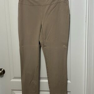 Chico's Fabulously Slimming Tan Pants, 12-14.